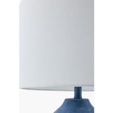 Modern European furniture - Linen Painted Cement Table Lamp - www.oroa.com