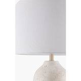 Modern European furniture - Linen Painted Cement Table Lamp - www.oroa.com