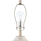 Modern European furniture - Linen Painted Cement Table Lamp - www.oroa.com