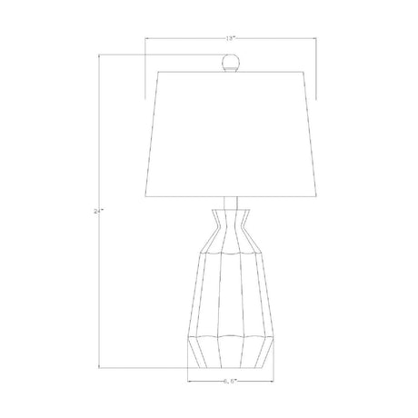 Modern European furniture - Neon Glazed Ceramic Table Lamp - www.oroa.com