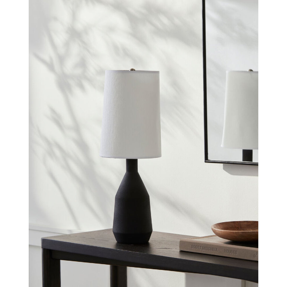 Modern European furniture - White Paper Shade Table Lamp - www.oroa.com