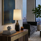 Modern European furniture - White Paper Shade Table Lamp - www.oroa.com