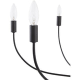 Modern European furniture - 6-Light White Linen Chandelier - www.oroa.com