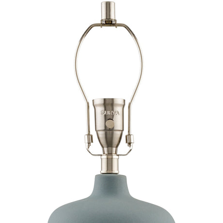 Modern European furniture - Beige Linen Ceramic Table Lamp - www.oroa.com