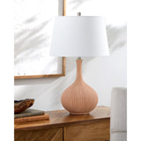 Modern European furniture - Natural Ceramic Accent Table Lamp - www.oroa.com