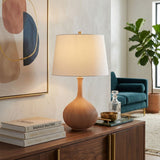 Modern European furniture - Natural Ceramic Accent Table Lamp - www.oroa.com