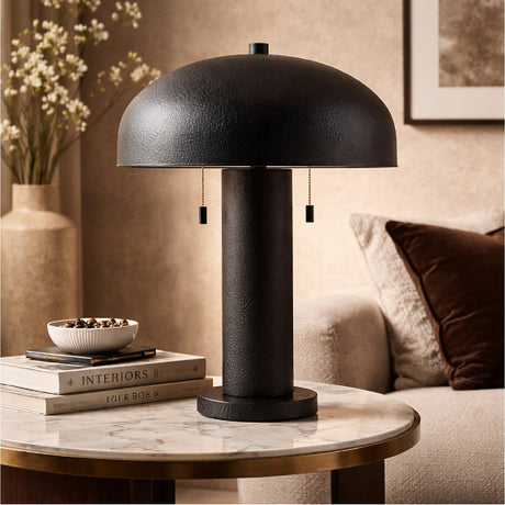 Modern European furniture - Metal Dome Shade Table Lamp - www.oroa.com