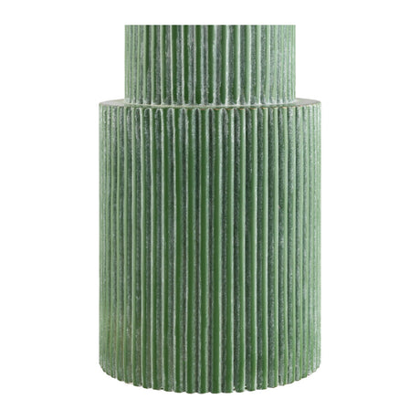 Modern European furniture - Ridged Green Accent Table Lamp - www.oroa.com