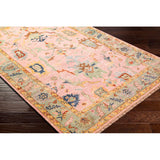 Modern European furniture - Pink Wool Fringed Carpet - www.oroa.com