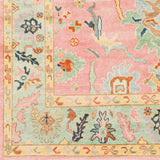 Modern European furniture - Pink Wool Fringed Carpet - www.oroa.com