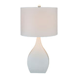 Modern European furniture - Cream Ceramic Table Lamp - www.oroa.com