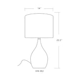 Modern European furniture - Cream Ceramic Table Lamp - www.oroa.com