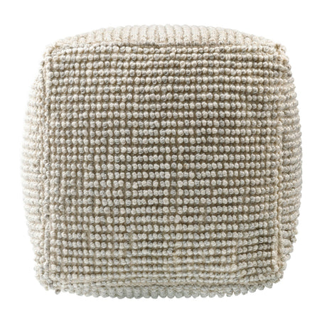 Modern European furniture - Gray Woven Cube Outdoor Pouf - www.oroa.com