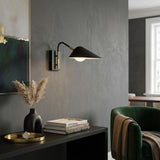 Modern European furniture - Black Iron Modern Wall Lamp - www.oroa.com