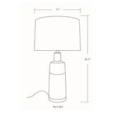 Modern European furniture - Two-Toned Ceramic Table Lamp - www.oroa.com