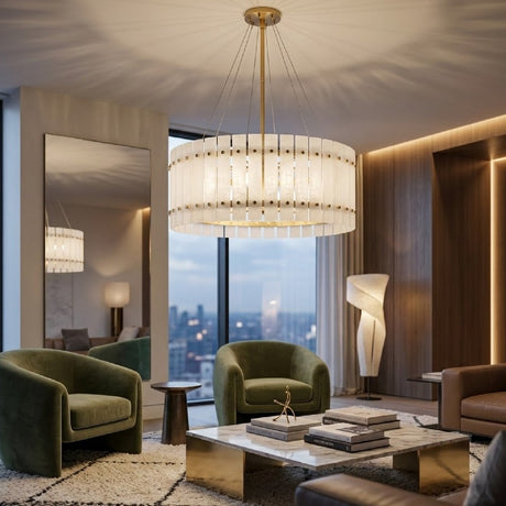Modern European furniture - Gold Framed Chandelier - www.oroa.com