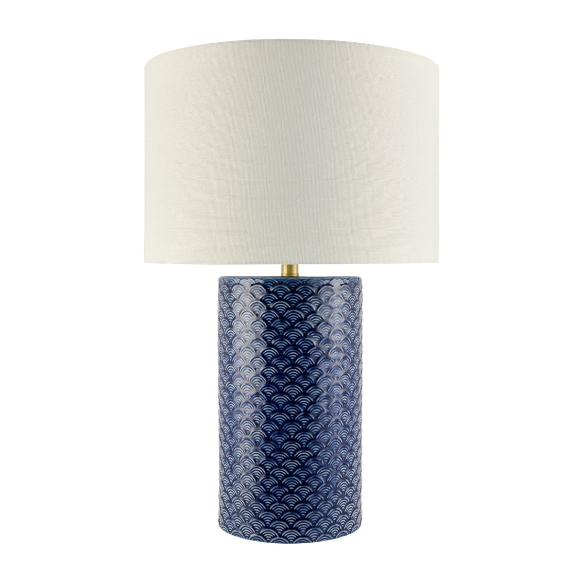 Modern European furniture - Hand-painted Blue Ceramic Table Lamp - www.oroa.com