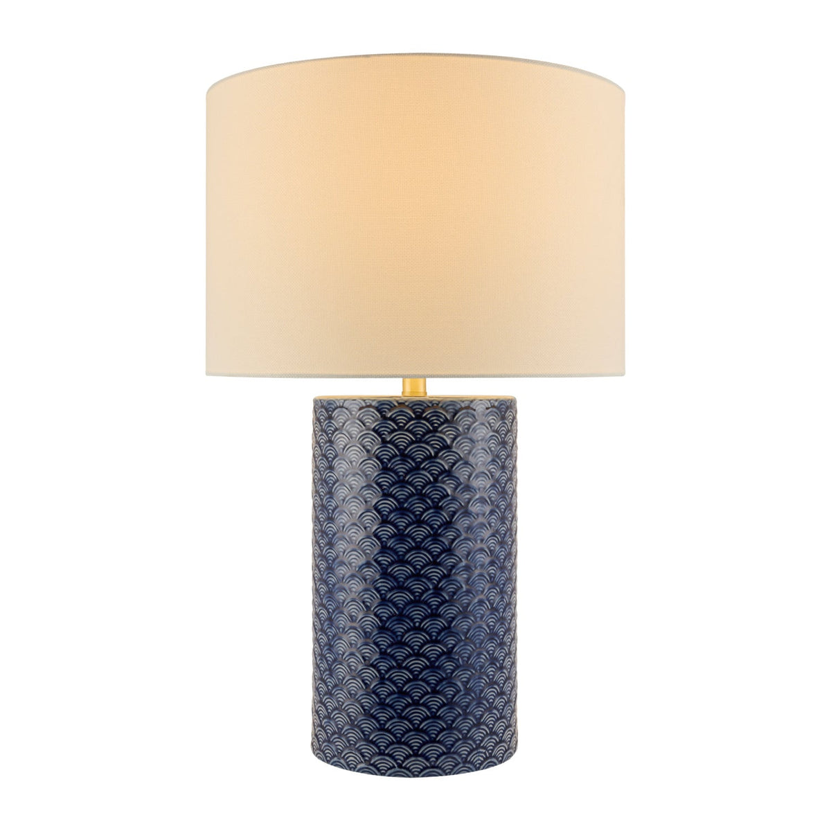 Modern European furniture - Hand-painted Blue Ceramic Table Lamp - www.oroa.com