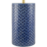 Modern European furniture - Hand-painted Blue Ceramic Table Lamp - www.oroa.com