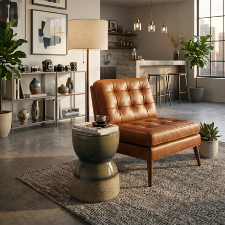 Modern European furniture - Ceramic Garden Stool - www.oroa.com