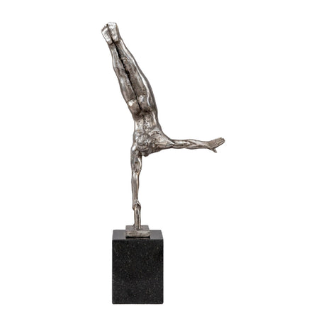 Modern European furniture - Antiqued Iron Handstand Sculpture - www.oroa.com