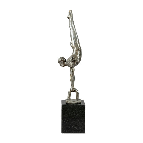 Modern European furniture - Antiqued Iron Handstand Sculpture - www.oroa.com