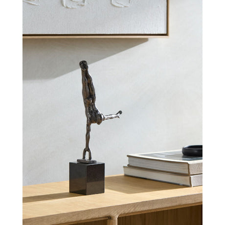 Modern European furniture - Antiqued Iron Handstand Sculpture - www.oroa.com