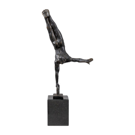 Modern European furniture - Antiqued Iron Handstand Sculpture - www.oroa.com