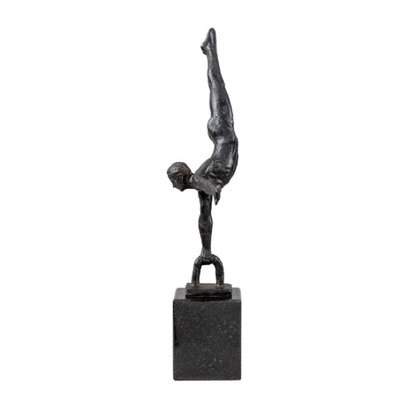 Modern European furniture - Antiqued Iron Handstand Sculpture - www.oroa.com