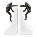 Modern European furniture - Marble & Bronze Bookend Set (2) - www.oroa.com