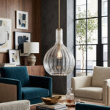 Modern European furniture - Blown Glass Pendant Lamp - www.oroa.com