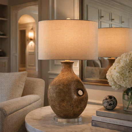 Modern European furniture - Painted Vase Inspired Table Lamp - www.oroa.com