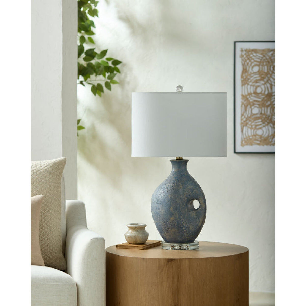 Modern European furniture - Painted Vase Inspired Table Lamp - www.oroa.com