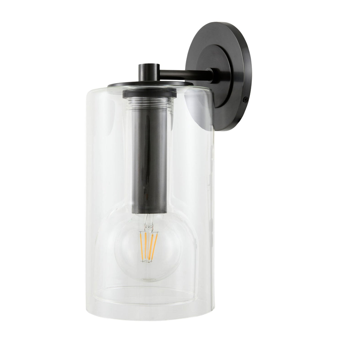 Modern European furniture - Clear Glass Wall Lamp - www.oroa.com