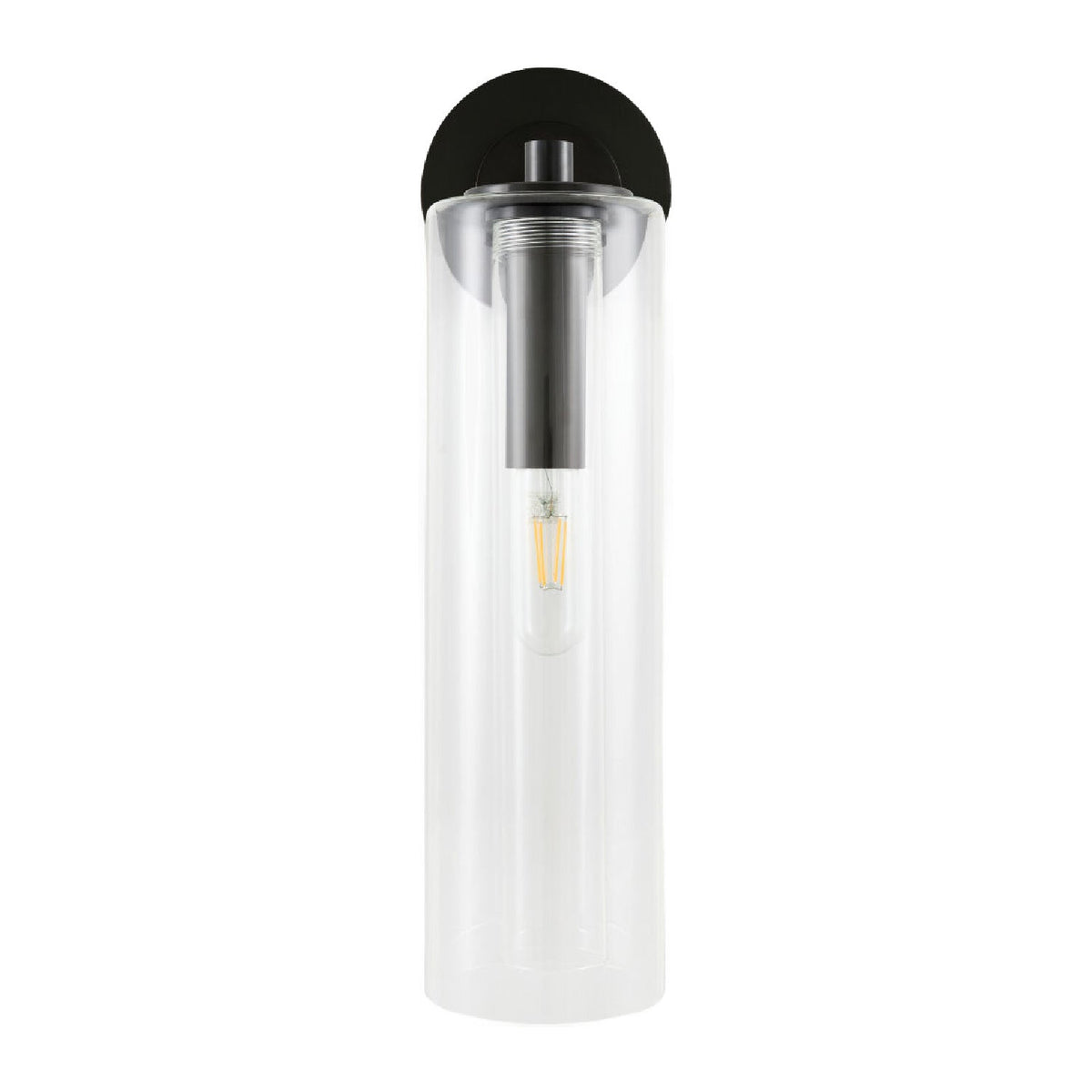 Modern European furniture - Tubular Clear Glass Wall Lamp - www.oroa.com