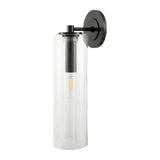 Modern European furniture - Tubular Clear Glass Wall Lamp - www.oroa.com