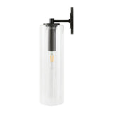 Modern European furniture - Tubular Clear Glass Wall Lamp - www.oroa.com