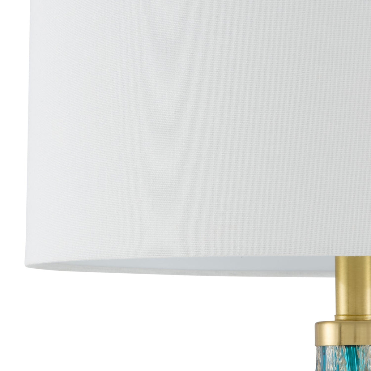 Modern European furniture - Hand-painted Blue Glass Table Lamp - www.oroa.com