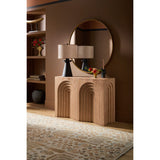 Modern European furniture - Brown Linen Accent Table Lamp - www.oroa.com