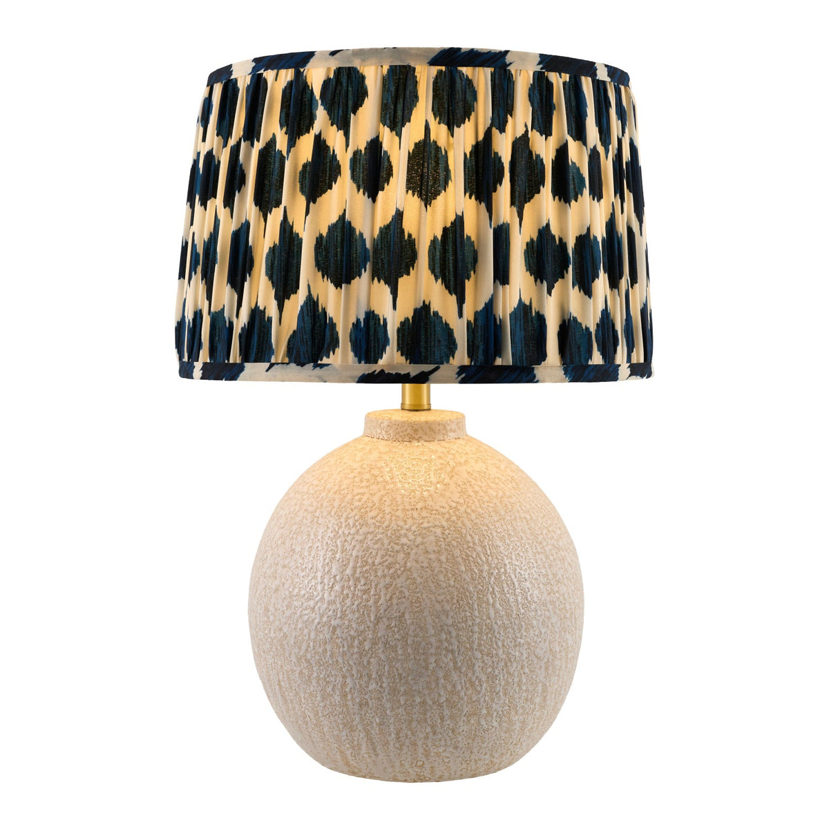 Modern European furniture - Blue Patterned Fabric Table Lamp - www.oroa.com