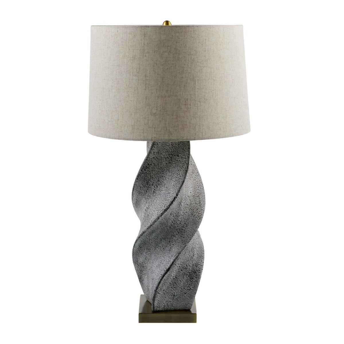 Modern European furniture - Twisted Ceramic Accent Table Lamp - www.oroa.com