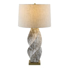 Modern European furniture - Twisted Ceramic Accent Table Lamp - www.oroa.com