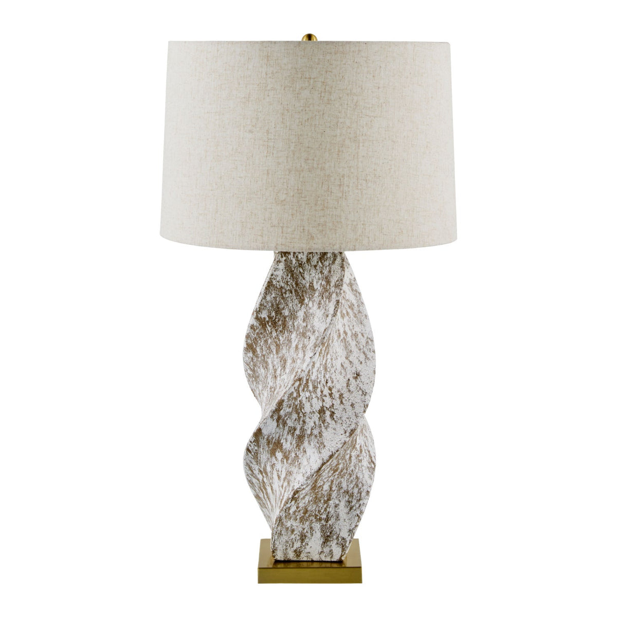 Modern European furniture - Twisted Ceramic Accent Table Lamp - www.oroa.com