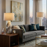 Modern European furniture - Twisted Ceramic Accent Table Lamp - www.oroa.com