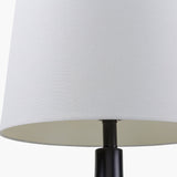 Modern European furniture - Ceramic White Linen Table Lamp - www.oroa.com