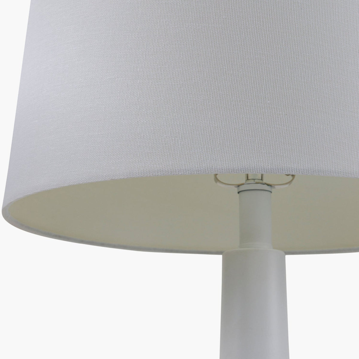 Modern European furniture - Ceramic White Linen Table Lamp - www.oroa.com