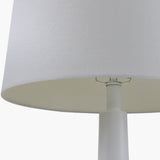 Modern European furniture - Ceramic White Linen Table Lamp - www.oroa.com