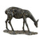 Modern European furniture - Antiqued Iron Deer Sculpture - www.oroa.com