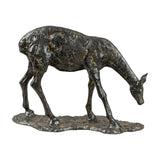 Modern European furniture - Antiqued Iron Deer Sculpture - www.oroa.com