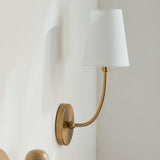 Modern European furniture - White Cotton Shade Wall Lamp  - www.oroa.com